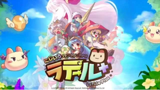 ラテールプラスの可愛い2D横スクロール世界を背景にしたプレイレビュー用アイキャッチ画像